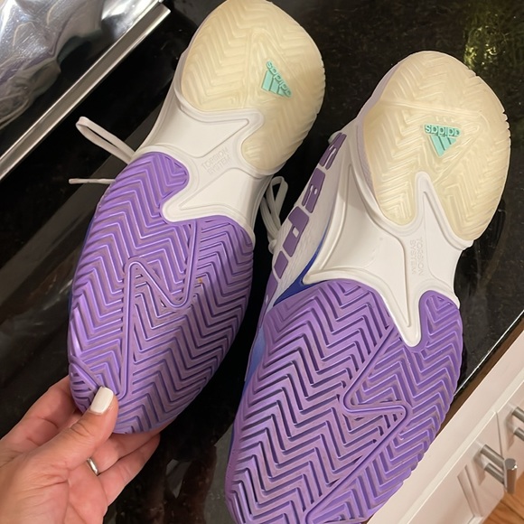 Adidas Barricade Tennis shoes. 1 time used, perfect conditions - Picture 5 of 6